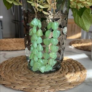 Green Leaf Chalcedon Necklace